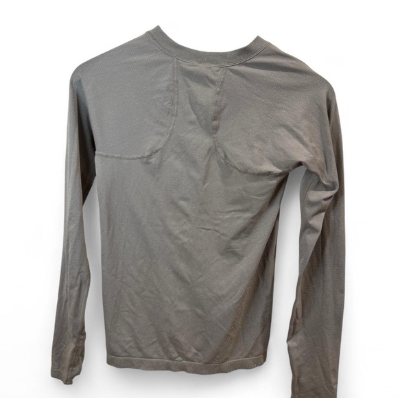 Athleta Momentum Seamless Sparkle Grey Bluff Long Sleeve - Picture 5 of 8